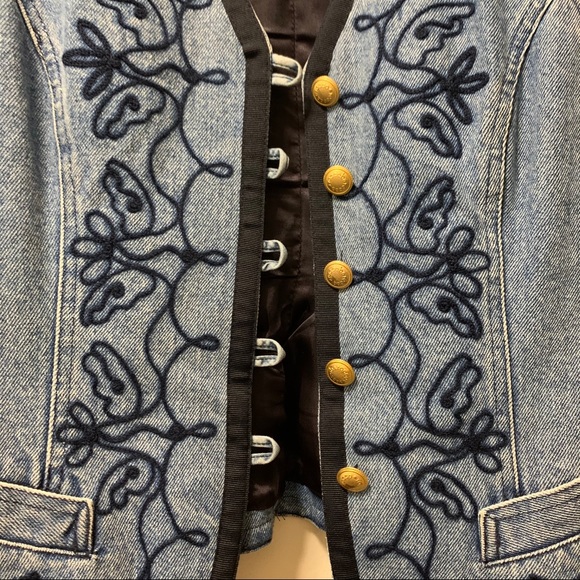 Rocco Barocco Vintage denim vest size 42 (italian) - Picture 5 of 9